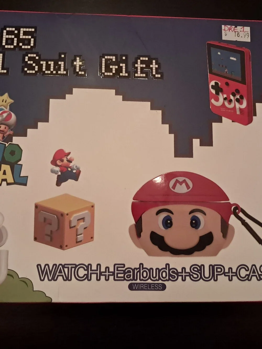 Mario-Themed Kids Wireless Watch & Game Toy - Red